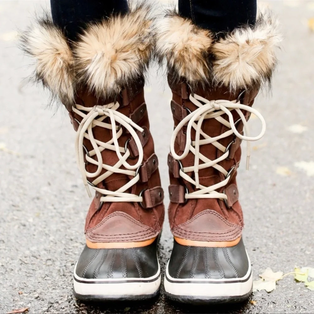 Sorel Women's Brown Joan Of Arctic Boot in Tobacco - Picture 2 of 12